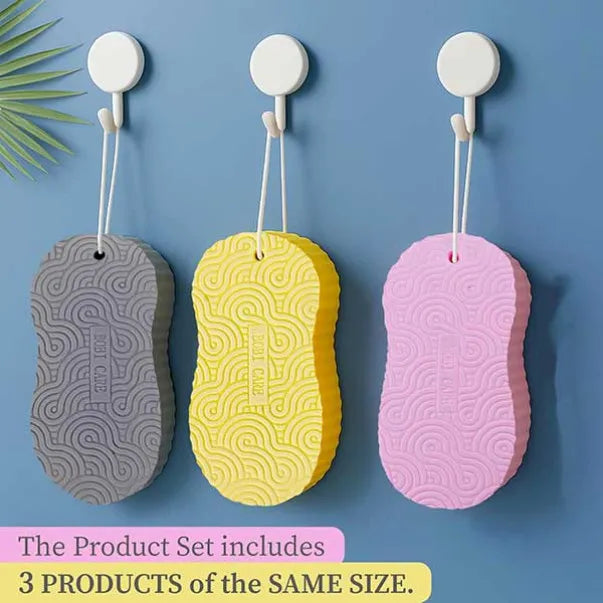 Burețel exfoliant pentru corp (set de 3)