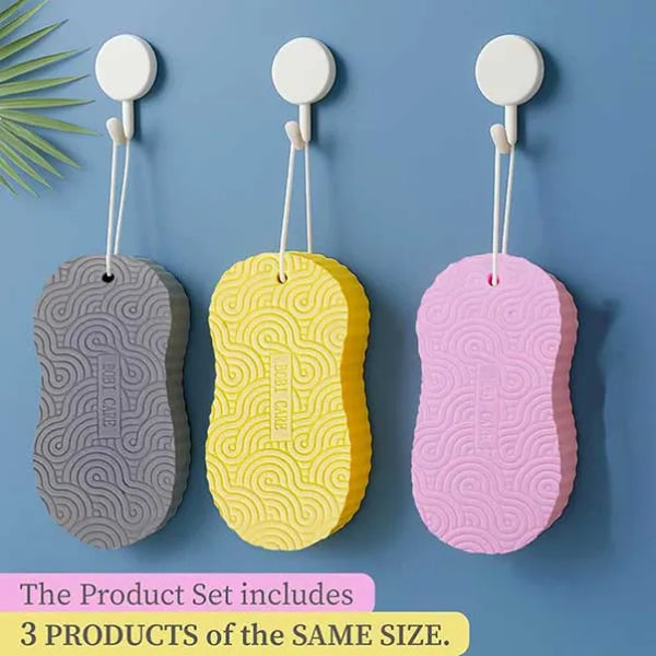 Burețel exfoliant pentru corp (set de 3)