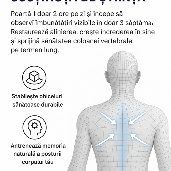 Suport ergonomic pentru o postură mai bună