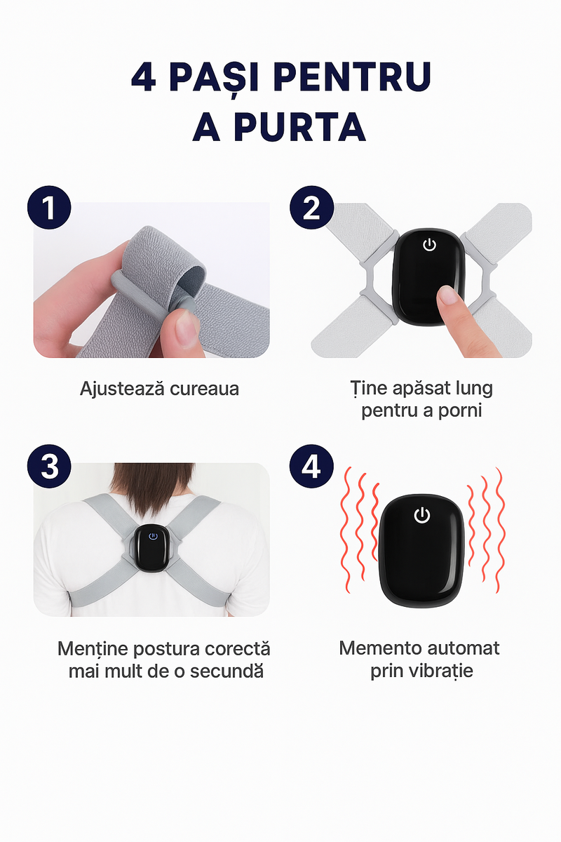 Suport ergonomic pentru o postură mai bună