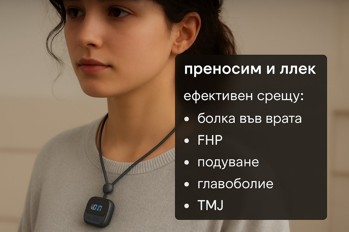 Положен– преносим масажор за врата